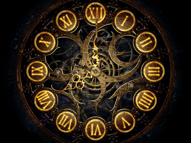 Screenshot of Mechanical Clock 3D Screensaver