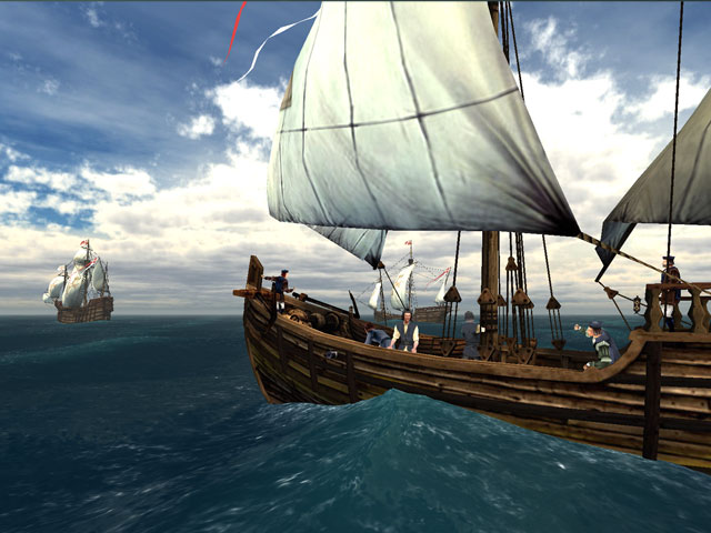 Screenshot of Voyage of Columbus 3D Screensaver 1.0