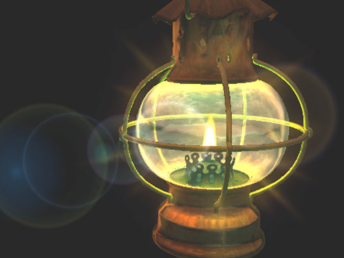 Lantern 3D Screensaver - Exquisite free 3D old lantern screensaver.