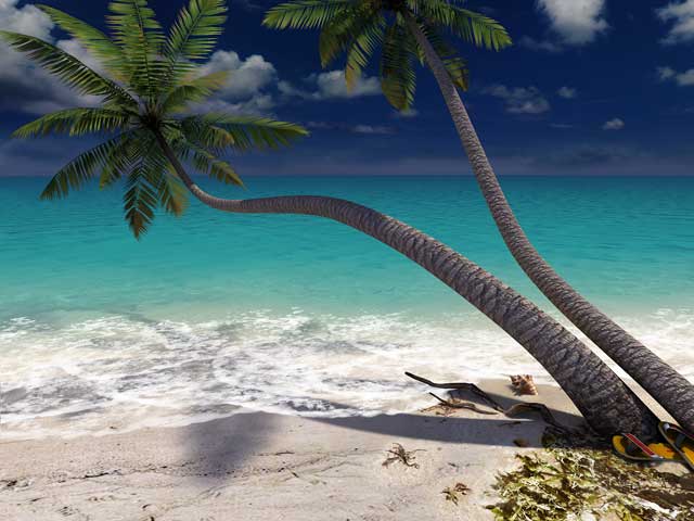 Windows 8 Sandy Beach 3D Screensaver 1.0 full Windows 8 Sandy Beach 3D Screensaver full