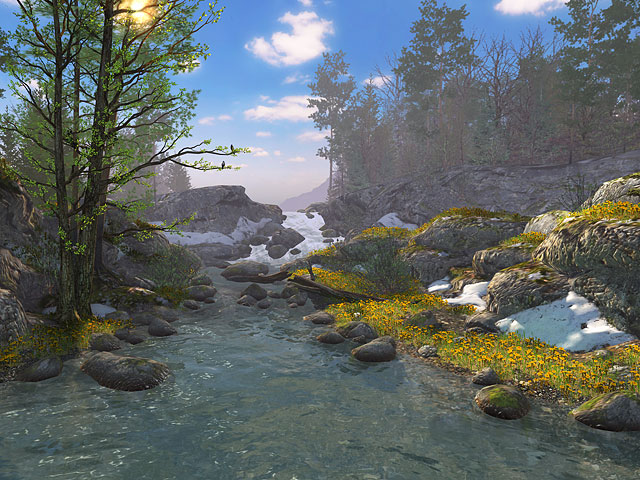 Springtime 3D Screensaver screenshot Springtime 3D Screensaver screenshot