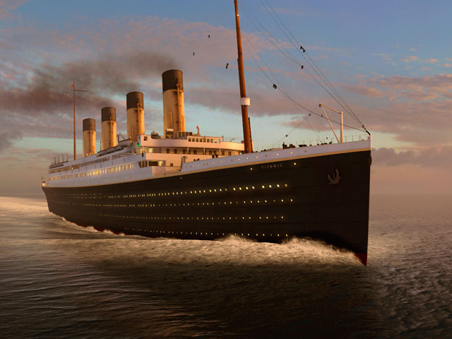 Adventure 3D Screensavers - Titanic Memories - Titanic sailing the