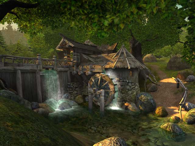 Watermill 3D Screensaver screen shot
