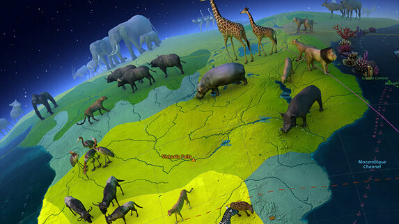 Space 3D Screensavers - Animal World - Fascinating interactive safari