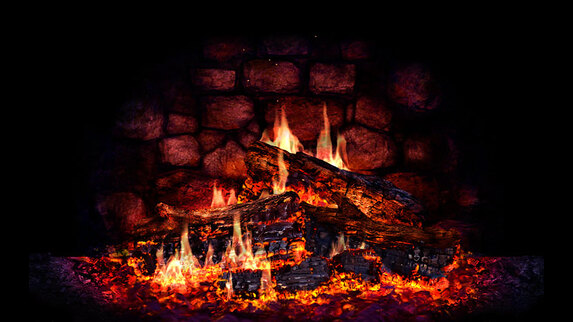 macOS 3D Screensavers - Fireplace Lite - Real fireplace at your