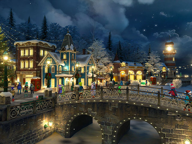 Holidays 3D Screensavers - Snow Village