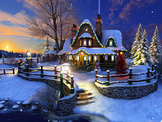 Holidays 3D Screensavers - White Christmas - An amazing 3D White ...